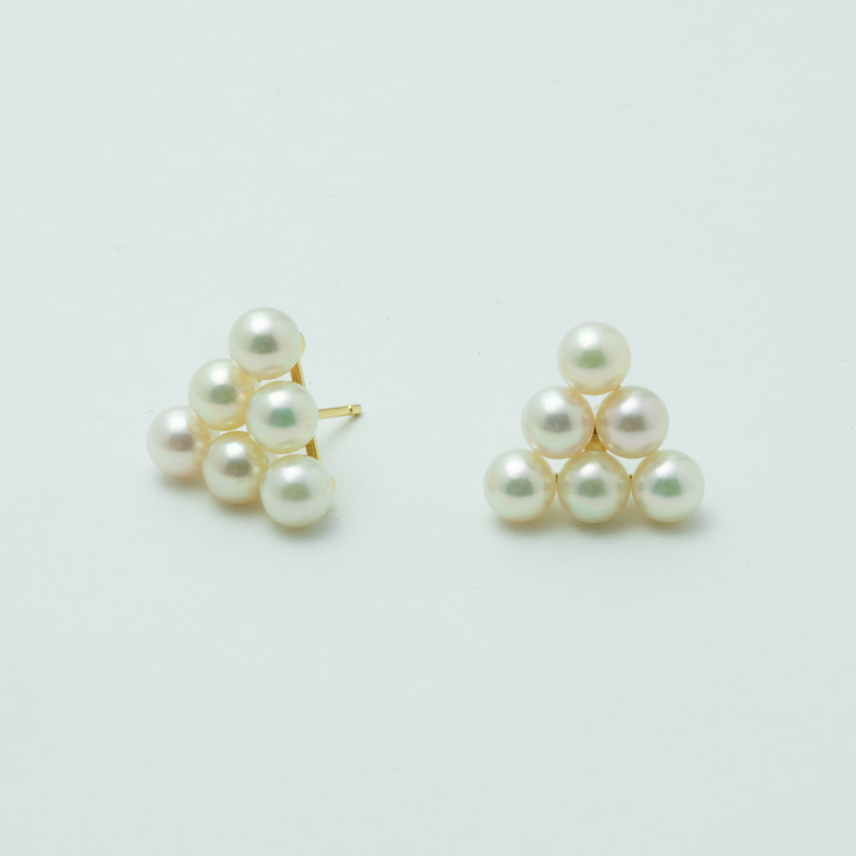 Akoya Pearl "Pyramid" Earrings