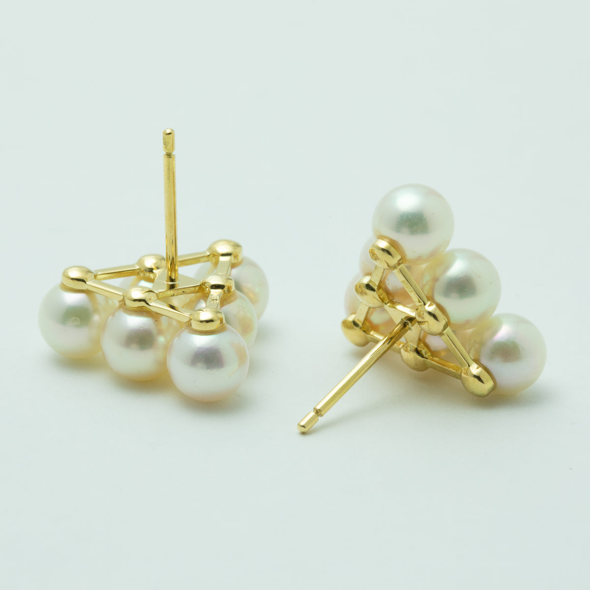 Akoya Pearl "Pyramid" Earrings